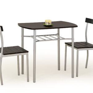 LANCE table + 2 chairs color: wenge DIOMMI V-CH-LANCE-ZESTAW-WENGE