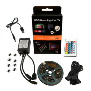Πλήρες Κιτ Κρυφού Φωτισμού RGB με USB για Τηλεοράσεις και Τηλεχειριστήριο GloboStar 06006