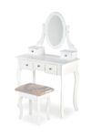 SARA dresser console with stool, white matt DIOMMI V-CH-SARA-KONSOLKA