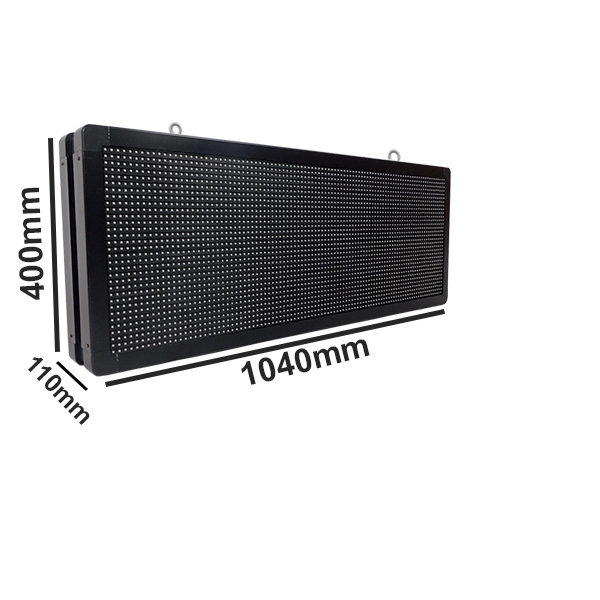 GloboStar® 90325 Κυλιόμενη Ψηφιακή Επιγραφή P10 LED SMD AC 220-240V με Wi-Fi - Αδιάβροχή IP65 - Διπλής Όψης - Μ104 x Π12 x Υ40cm RGBW