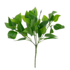GloboStar® WATER PLANTAIN 78284 Τεχνητό Φυτό Άλισμα - Μπουκέτο Διακοσμητικών Φυτών - Κλαδιών με Φύλλωμα Πράσινο Υ30cm