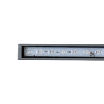 GloboStar® DIGI-BAR 90210 Ψηφιακή Μπάρα Φωτισμού Wall Washer Digital Pixel Facade Tuber Bar LED 12W 720lm 90° DC 24V Αδιάβροχο IP65 L100 x W3.2 x H3cm RGB DMX512 - Ασημί με Διάφανο Κάλυμμα - 3 Years Warranty