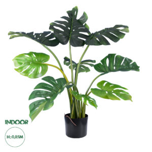 GloboStar® Artificial Garden MONSTERA 20001 Τεχνητό Διακοσμητικό Φυτό Μονστέρα Υ85cm