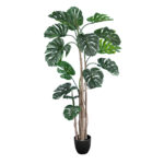 GloboStar® Artificial Garden MONSTERA 20006 Τεχνητό Διακοσμητικό Φυτό Μονστέρα Υ150cm