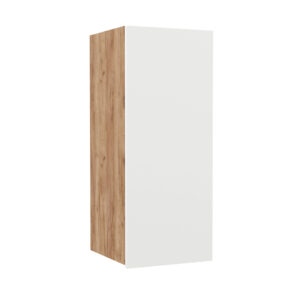 Επιτοίχιο ντουλάπι κουζίνας Soft Λευκό με βελανιδιά Διαστάσεις 30x30,5x72,8εκ