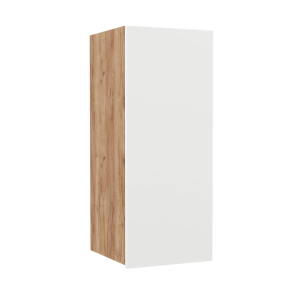 Επιτοίχιο ντουλάπι κουζίνας Soft Λευκό με βελανιδιά Διαστάσεις 30x30,5x72,8εκ