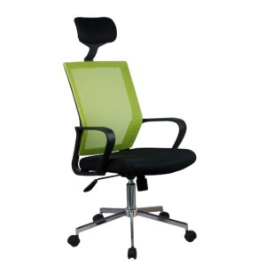 Καρέκλα Γραφείου ArteLibre ΦΟΙΒΗ Πράσινο/Μαύρο Mesh 58x59x116-124.5cm