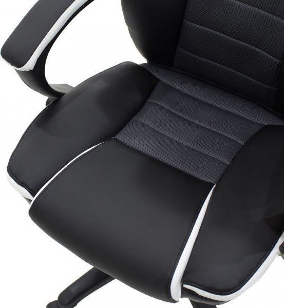 Καρέκλα Γραφείου ArteLibre Gaming ΚΛΕΟΝΙΚΗ Μαύρο/Λευκό 65x72x118-126cm
