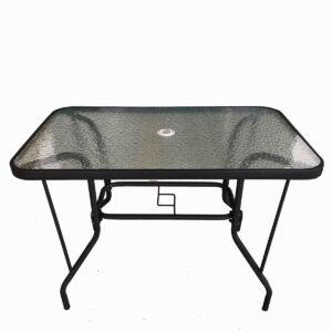 Τραπέζι Μεταλλικό ArteLibre Severin Μαύρο 110x60x70cm