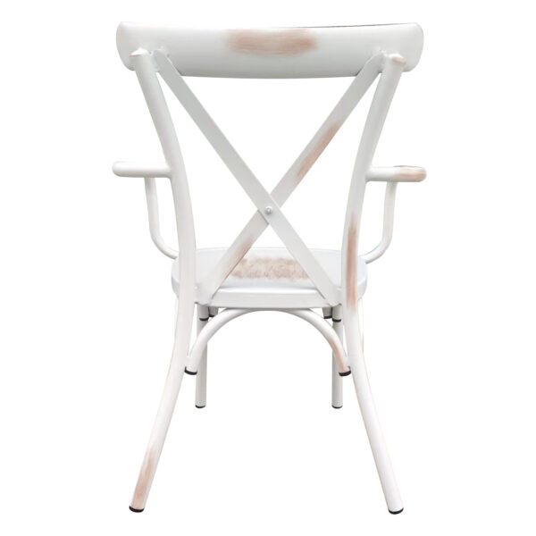 Καρέκλα Κήπου ArteLibre THOMSONS Λευκό Αντικέ Αλουμίνιο 52x52x87cm