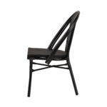 Καρέκλα Κήπου ArteLibre DALILA Μαύρο Αλουμίνιο/Ύφασμα 50x56x86cm
