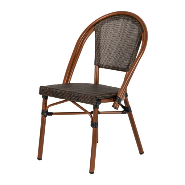 Καρέκλα Κήπου ArteLibre DALILA Καφέ/Μπαμπού Αλουμίνιο/Ύφασμα 50x56x86cm