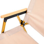 Καρέκλα Παραλίας ArteLibre GILI MENO Μπεζ/Χρυσό Μέταλλο/Ύφασμα 30x44x63cm