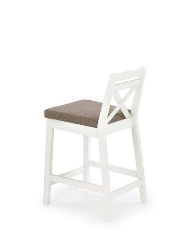 BORYS LOW bar stool, color: white / INARI 23 DIOMMI V-PL-N-BORYS_LOW-BIAŁY-INARI23