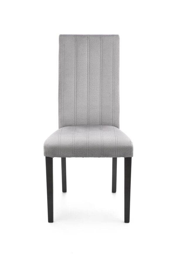 DIEGO 2 chair, color: quilted velvet Stripes - MONOLITH 85 DIOMMI V-PL-N-DIEGO_2-CZARNY-MONOLITH85