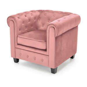 ERIKSEN leisure armchair pink / black DIOMMI V-CH-ERIKSEN-FOT-RÓŻOWY