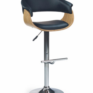 H45 bar stool color: light oak/black DIOMMI V-CH-H/45-J.DĄB-CZARNY