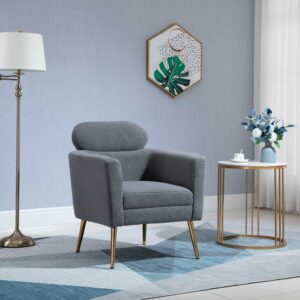 MELISA leisure armchair cream / gold DIOMMI V-CH-MELISA-FOT-POPIEL