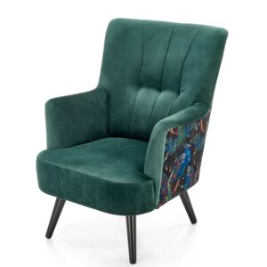 PAGONI chair color: dark green / black DIOMMI V-PL-PAGONI-FOT-C.ZIELONY