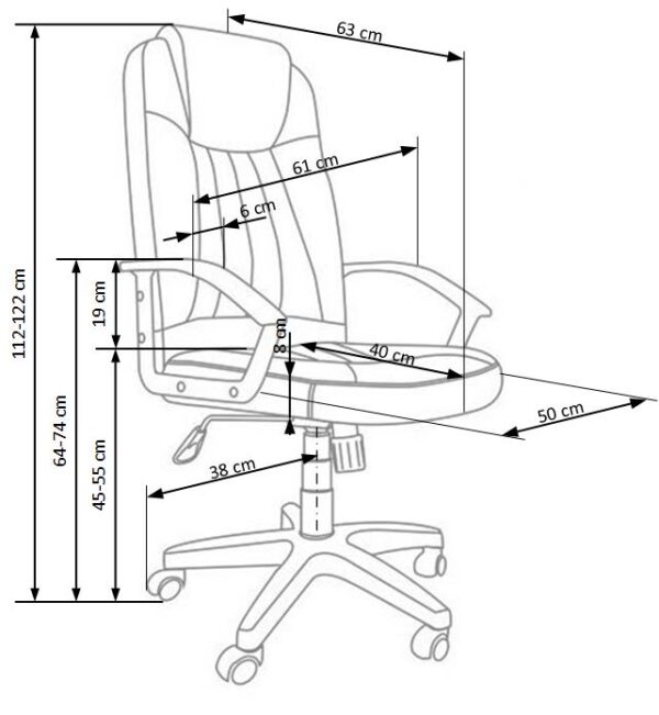 RINO chair color: grey DIOMMI V-CH-RINO-FOT-POPIEL