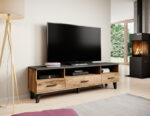 TV stand LOTTA 180 3s3K wotan oak/black DIOMMI CAMA-LOTTA-RTV-180-3S3K-DWO/CZ