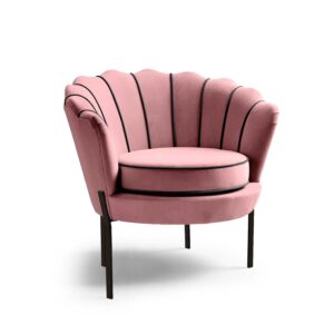 Πολυθρόνα βελούδινη ροζ ANGELO 73Χ75Χ45 DIOMMI 60-20336