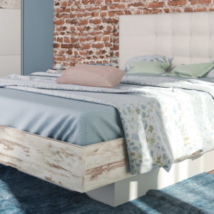 Κρεβάτι ξύλινο με δερμάτινη/ύφασμα LIMITED 160x200 DIOMMI 45-233