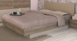 Κρεβάτι ξύλινο με δερμάτινη/ύφασμα MOKA 140x200 DIOMMI 45-211