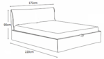Κρεβάτι επενδυμένο MARONIA 160x200 DIOMMI 45-041