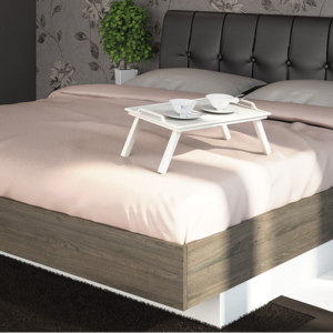 Κρεβάτι ξύλινο με δερμάτινη/ύφασμα ROXAN 160x200 DIOMMI 45-202
