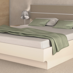 Κρεβάτι ξύλινο με δερμάτινη/ύφασμα CAPRICE 140x190 DIOMMI 45-141