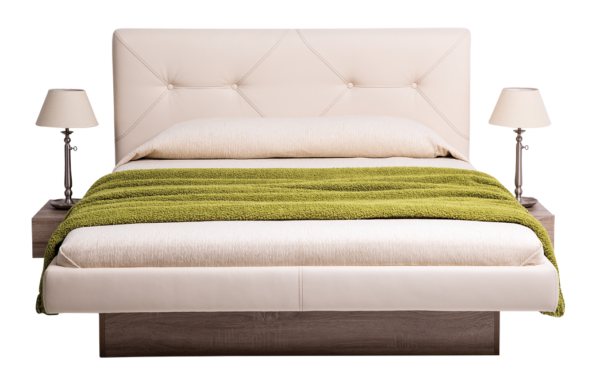 Κρεβάτι ξύλινο με δερμάτινη/ύφασμα LANS 160x200 DIOMMI 45-086