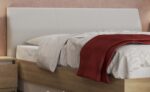 Κρεβάτι ξύλινο με δερμάτινη/ύφασμα PENELOPE 140x190 DIOMMI 45-098