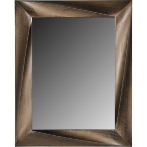 Ορθογώνιος πλαστικός καθρέπτης σε χρώμα χρυσό 75x60 (1 τεμάχια)