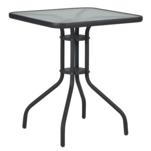 Τραπέζι "PALMAS NEW" μεταλλικό σε χρώμα ανθρακί 70x70x71 (1 τεμάχια)