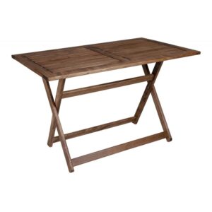 Τραπέζι πτυσσόμενο "SUNSET" από μασίφ ξύλο οξιάς σε χρώμα καρυδί εμποτισμού 140x80x75 (1 τεμάχια)