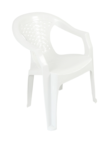 Πολυθρόνα "TUSEMECO" πλαστική σε χρώμα λευκό 54x43x78 (1 τεμάχια)
