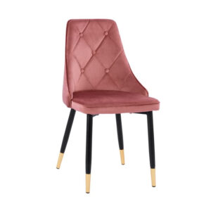 Καρέκλα "LOUVRE" από ύφασμα σε χρώμα σάπιο μήλο 48x56x84 (1 τεμάχια)