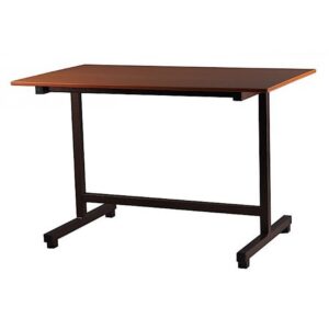 Τραπέζι μεταλλικό σε χρώμα μαύρο/καφέ 80x130 (1 τεμάχια)