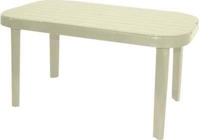 Τραπέζι "ΜΥΚΟΝΟΣ" ορθογώνιο από πλαστικό σε χρώμα μπεζ 140x85x75 (1 τεμάχια)