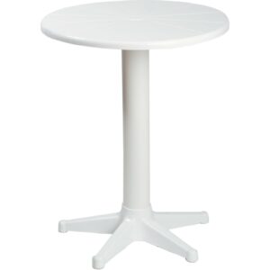 Τραπέζι στρόγγυλο από πλαστικό σε λευκό χρώμα Φ60 (1 τεμάχια)