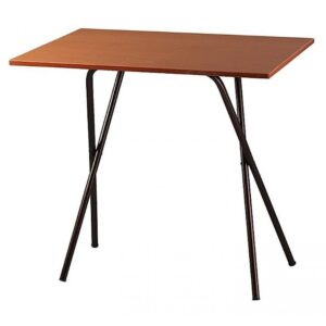 Τραπέζι μεταλλικό σε χρώμα μαύρο/καφέ 50x60 (1 τεμάχια)
