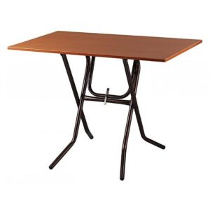 Τραπέζι μεταλλικό σε χρώμα μαύρο/καφέ 60x80 (1 τεμάχια)