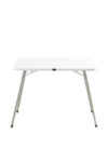 Τραπέζι camping πτυσσόμενο από μέταλλο σε ασημί/λευκό χρώμα 60x80x62 (1 τεμάχια)