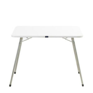 Τραπέζι camping πτυσσόμενο από μέταλλο σε ασημί/λευκό χρώμα 60x80x62 (1 τεμάχια)