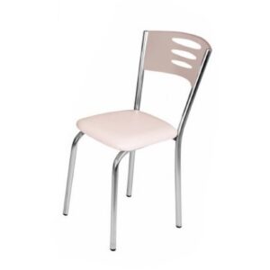 Καρέκλα "RONY" από μέταλλο/mdf σε χρώμα σονόμα 39x39x88 (1 τεμάχια)