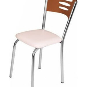 Καρέκλα "RONY" από μέταλλο/mdf σε χρώμα καρυδί 39x39x88 (1 τεμάχια)