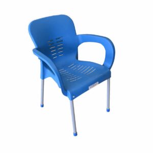 Πολυθρόνα εξωτερικού χώρου από αλουμίνιο/πλαστικό σε μπλε χρώμα 60x50x80 (1 τεμάχια)