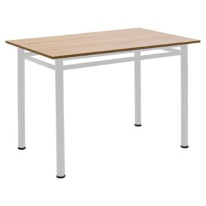 Τραπέζι "DINNER" σε δρυς/λευκό χρώμα 100x60x77 (1 τεμάχια)