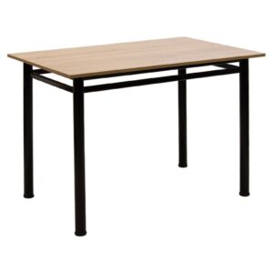 Τραπέζι "DINNER" σε δρυς/μαύρο χρώμα 100x60x77 (1 τεμάχια)